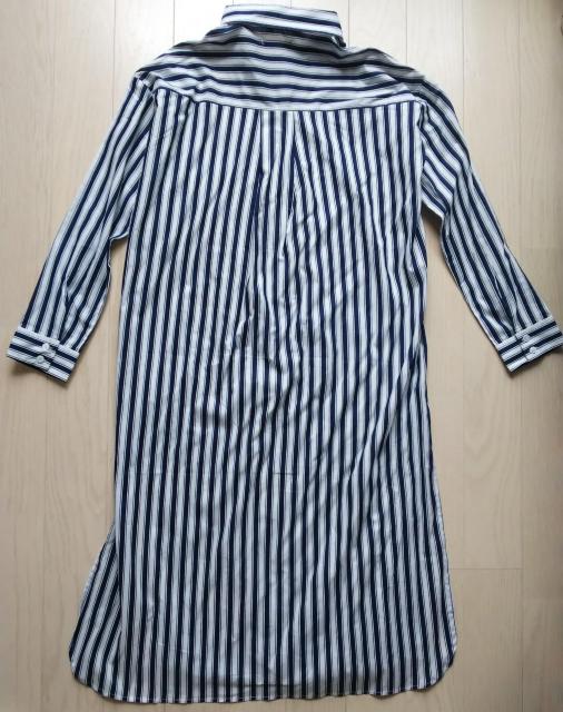 L★着やせストライプロングシャツワンピース★綿100%★ < 女性ファッション  L★着やせストライプロングシャツワンピース★綿100%★ < 女性ファッションの