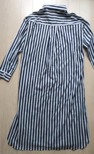 L★着やせストライプロングシャツワンピース★綿100%★ < 女性ファッション  L★着やせストライプロングシャツワンピース★綿100%★ < 女性ファッションの