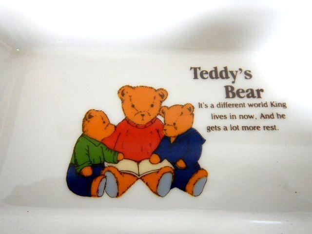 ◆テディベア teddy's bear トレー 食器 2枚セット 中古品 < インテリア/ライフ  ◆テディベア teddy's bear トレー 食器 2枚セット 中古品 < インテリア/ライフの