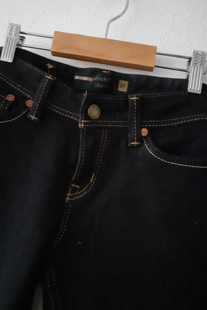GAP ギャップ◆プレミアムゴールド スリムスキニー デニム ジーンズ パンツ◆ ブラック◆サイズ0(XS) < ブランド  GAP ギャップ◆プレミアムゴールド スリムスキニー デニム ジーンズ パンツ◆ ブラック◆サイズ0(XS) < ブランドの