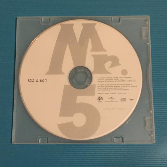 King & Prince Mr.5 未使用 CD disc 1のみ キンプリ 初回限定盤A 初回盤 < タレントグッズ King & Prince Mr.5 未使用 CD disc 1のみ キンプリ 初回限定盤A 初回盤 < タレントグッズの