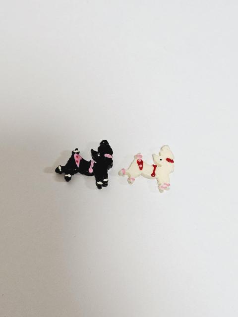 プードル 黒×ピンク 白×ピンク デコパーツ 2つセット 姫 犬 < ペット/手芸/園芸  プードル 黒×ピンク 白×ピンク デコパーツ 2つセット 姫 犬  < ペット/手芸/園芸の