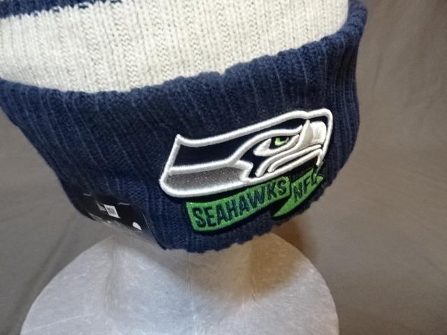 【NEWERA】NFL シアトル シーホークスロゴ刺繍 ニットキャップ < 男性ファッション  【NEWERA】NFL シアトル シーホークスロゴ刺繍 ニットキャップ < 男性ファッションの