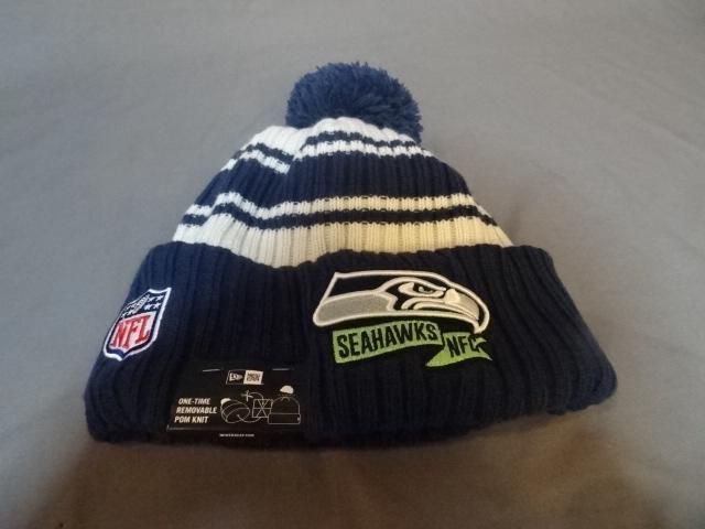 【NEWERA】NFL シアトル シーホークスロゴ刺繍 ニットキャップ < 男性ファッション  【NEWERA】NFL シアトル シーホークスロゴ刺繍 ニットキャップ < 男性ファッションの