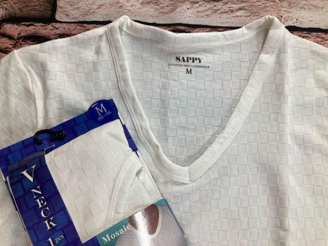 送料無料!洗練されたフォルムのメンズV首 立体モザイクチェック柄半袖シャツ【SAPPY】(ホワイトのM サイズ)1枚 < 男性ファッション 送料無料!洗練されたフォルムのメンズV首 立体モザイクチェック柄半袖シャツ【SAPPY】(ホワイトのM サイズ)1枚 < 男性ファッションの