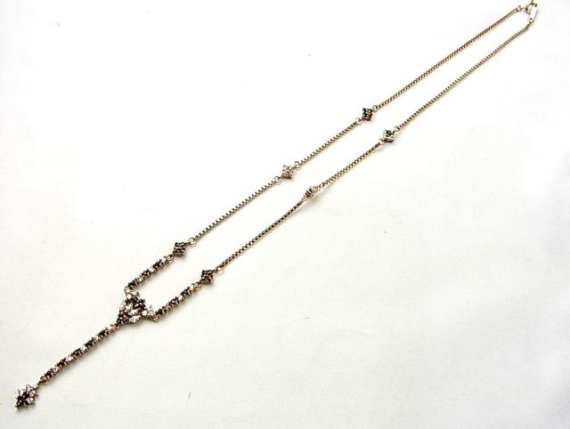 500円スタ★正規品 ZEZ ラインストーンネックレス 925F Silver Filled スワロフスキークリスタル(6) < 女性アクセサリー/時計 500円スタ★正規品 ZEZ ラインストーンネックレス 925F Silver Filled スワロフスキークリスタル(6) < 女性アクセサリー/時計の