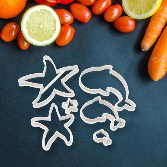 ヒトデとクジラの形 クッキー型 6個セット 抜き型 粘土型 お菓子作り海星イルカ < インテリア/ライフ ヒトデとクジラの形 クッキー型 6個セット 抜き型 粘土型 お菓子作り海星イルカ < インテリア/ライフの
