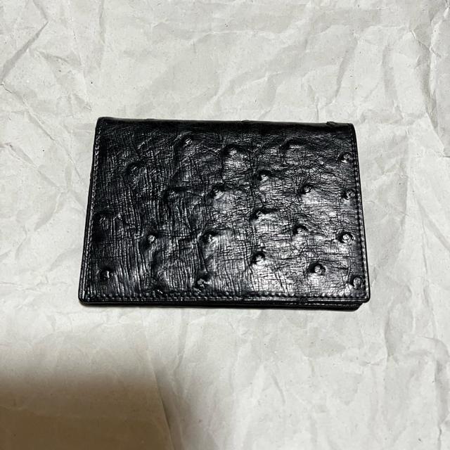 美品 WINFRIED KRALLE KONIGIN オーストリッチ カード入れ レザー 黒 本革 名刺入れ < 男性ファッション 美品 WINFRIED KRALLE KONIGIN オーストリッチ カード入れ レザー 黒 本革 名刺入れ < 男性ファッションの