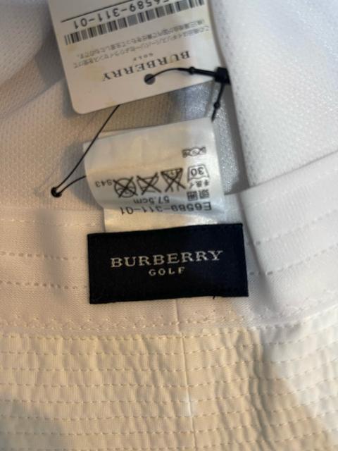 �o�[�o���[�S���t�@BURBERRY GOLF �n�b�g�X�q �|���G�X�e�� 57.5 �z���C�g �� �X�q�@���g�p �� ���W���[/�X�|�[�c�� 