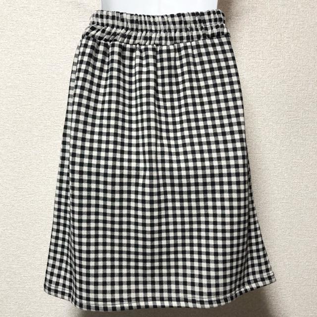 【新品】裏起毛☆ブロックチェック柄膝丈スカート < 女性ファッション  【新品】裏起毛☆ブロックチェック柄膝丈スカート < 女性ファッションの