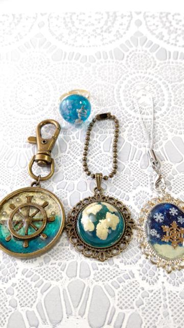 レジンのキーホルダーとストラップとリングのセット  ハンドメイド < 女性ファッション  レジンのキーホルダーとストラップとリングのセット  ハンドメイド < 女性ファッションの