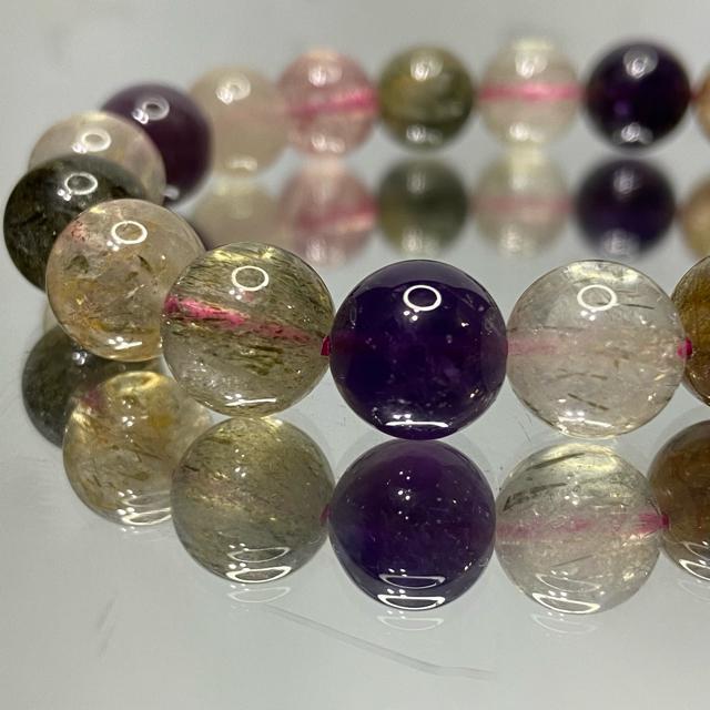 《No.335》お買い得品 天然石スーパーセブン 10.3mm < 女性アクセサリー/時計  《No.335》お買い得品 天然石スーパーセブン 10.3mm  < 女性アクセサリー/時計の