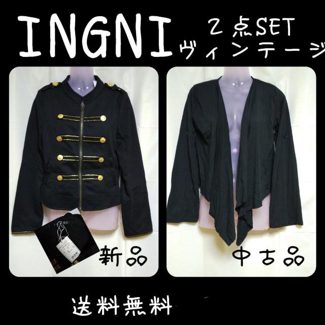 INGNI/イングトッパー(ミニ丈/黒)&ナポレオンジャケット(新品)【ヴィンテージ】 < ブランド  INGNI/イングトッパー(ミニ丈/黒)&ナポレオンジャケット(新品)【ヴィンテージ】  < ブランドの