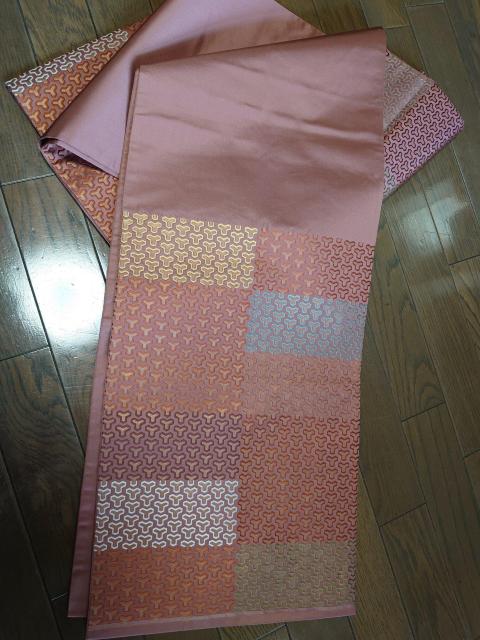 USED、袋帯、六通、退紅色柄 < 女性ファッション  USED、袋帯、六通、退紅色柄 < 女性ファッションの