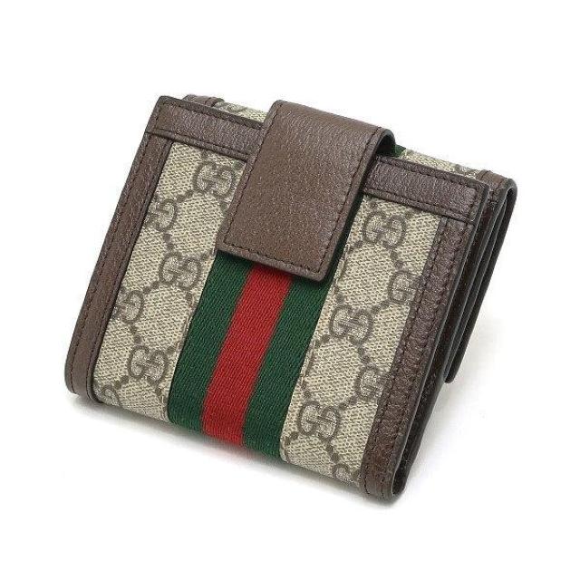 ◆ 本物 美品 ◆ GUCCI グッチ Wホック 財布 オフィディア GGスプリーム シェリー 保存袋 箱 人気 523173 < ブランド  ◆ 本物 美品 ◆ GUCCI グッチ Wホック 財布 オフィディア GGスプリーム シェリー 保存袋 箱 人気 523173 < ブランドの