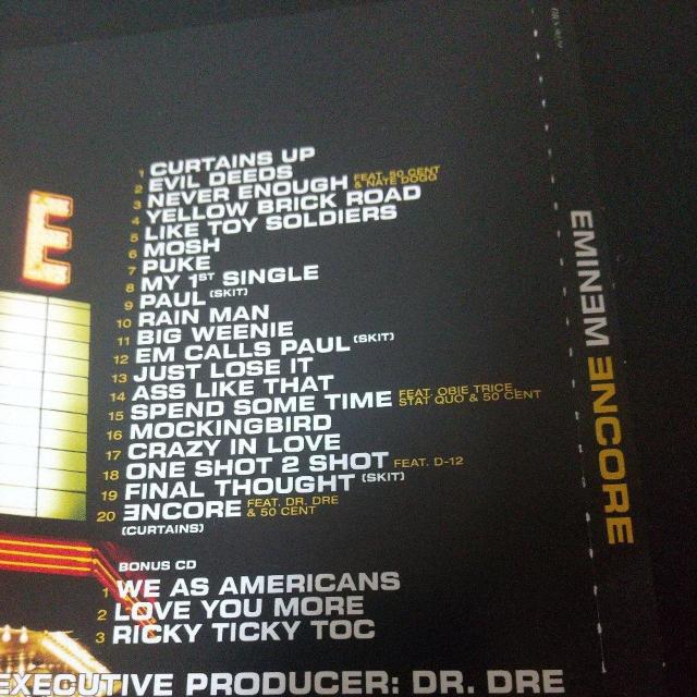 EMINEMwENCORE({ՃXyVGfBV)xDR.DRE D12  CD/DVD/rfI 