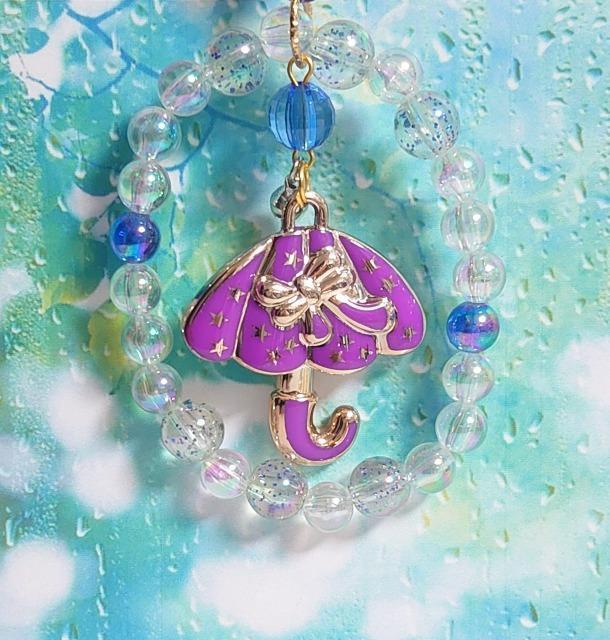 ハンドメイド♪キラキラビーズリースチャーム★アンブレラ★パープル < ペット/手芸/園芸 ハンドメイド♪キラキラビーズリースチャーム★アンブレラ★パープル < ペット/手芸/園芸の