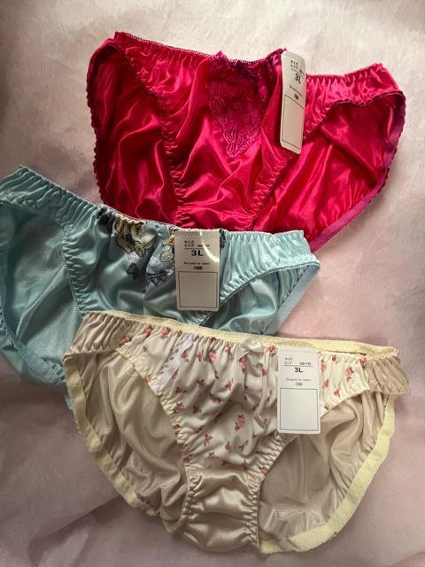 3Lサイズ!3枚セット!光沢ツルツル素材!シフォン使い!あり!高貴品格!色とりどり!エレガント!ショーツ!No.薔薇 < 女性ファッション  3Lサイズ!3枚セット!光沢ツルツル素材!シフォン使い!あり!高貴品格!色とりどり!エレガント!ショーツ!No.薔薇  < 女性ファッションの