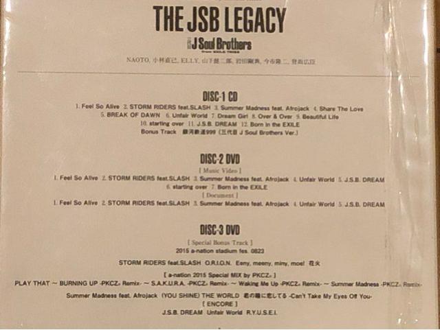 AJSoulBrothers/THEJSBLEGACY/CD+2DVDViJ  ^gObY 