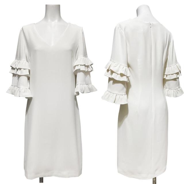 新品キャミリンベスCAMILYN BETHフレアー半袖 ワンピース 白 < 女性ファッション 新品キャミリンベスCAMILYN BETHフレアー半袖 ワンピース 白 < 女性ファッションの