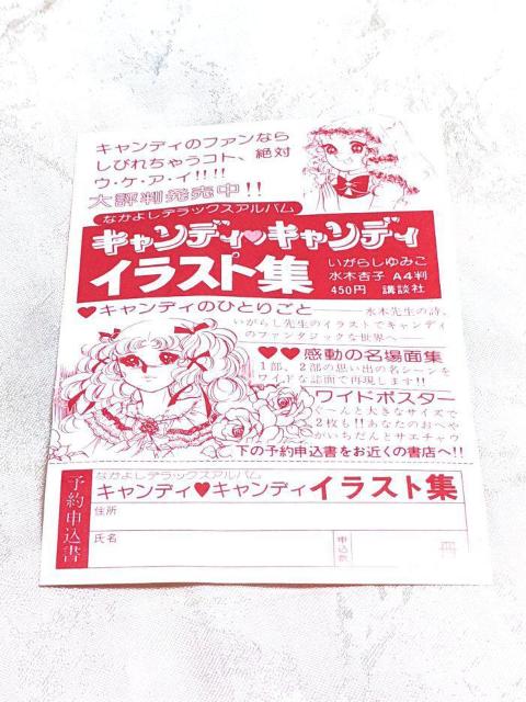 レア キャンディキャンディ イラスト集 チラシ テリー テリュース 当時