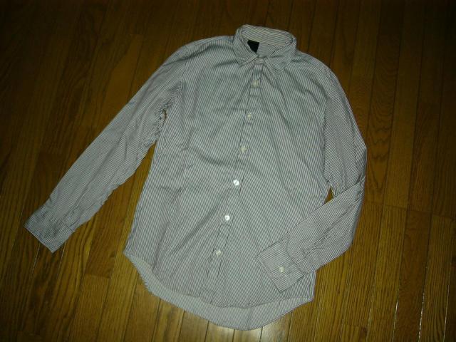 N.HOOLYWOOD ミスターハリウッド ストライプシャツ 36 白紫系 長袖 薄手 < ブランド  N.HOOLYWOOD ミスターハリウッド ストライプシャツ 36 白紫系 長袖 薄手 < ブランドの