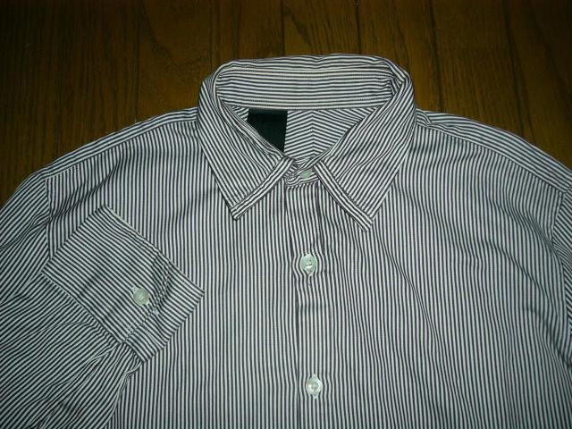 N.HOOLYWOOD ミスターハリウッド ストライプシャツ 36 白紫系 長袖 薄手 < ブランド  N.HOOLYWOOD ミスターハリウッド ストライプシャツ 36 白紫系 長袖 薄手 < ブランドの