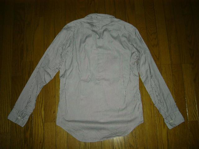 N.HOOLYWOOD ミスターハリウッド ストライプシャツ 36 白紫系 長袖 薄手 < ブランド  N.HOOLYWOOD ミスターハリウッド ストライプシャツ 36 白紫系 長袖 薄手 < ブランドの