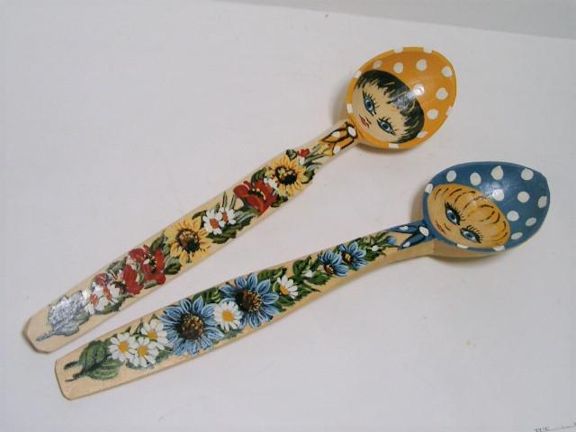 ◎民芸品・工芸品★木彫り/長柄イラストスプーン < ホビー  ◎民芸品・工芸品★木彫り/長柄イラストスプーン  < ホビーの