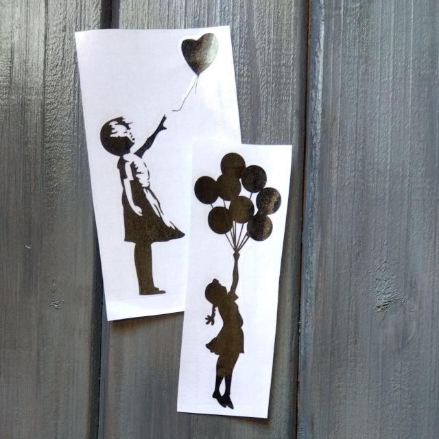 ���]�ʃX�e�b�J�[���Aset��BANKSY��  �� �C���e���A/���C�t�� 