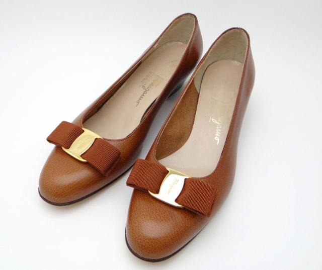 SalvatoreFerragamo tFK @ { pvX uE 6 1/2 Di24cmjUSED   uh 