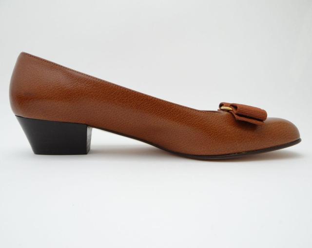 SalvatoreFerragamo tFK @ { pvX uE 6 1/2 Di24cmjUSED  uh 