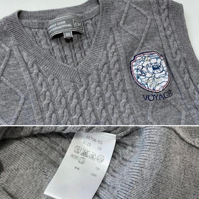 ゾーイzoy レディース ケーブルニットベスト グレー#3 < レジャー/スポーツ ゾーイzoy レディース ケーブルニットベスト グレー#3 < レジャー/スポーツの