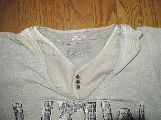 新品 KAPITAL KOUNTRY キャピタル カントリー アミューズニット ルイス Tシャツ 2 M ヘンリーネック TEE < ブランド  新品 KAPITAL KOUNTRY キャピタル カントリー アミューズニット ルイス Tシャツ 2 M ヘンリーネック TEE < ブランドの
