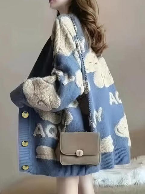 超お買い得3390円★ミドル丈ニットカーディガン ロングスリーブプルオーバージャケット USAサイズM(日本サイズXL相当)青 < 女性ファッション 超お買い得3390円★ミドル丈ニットカーディガン ロングスリーブプルオーバージャケット USAサイズM(日本サイズXL相当)青 < 女性ファッションの