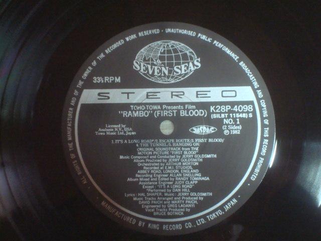 {[iRAMBO`FIRST BLOODj / WF[ES[hX~XiJERRY GOLDSMITHj@ѕtLP  CD/DVD/rfI 