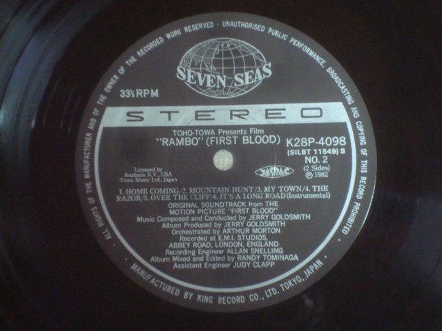 {[iRAMBO`FIRST BLOODj / WF[ES[hX~XiJERRY GOLDSMITHj@ѕtLP  CD/DVD/rfI 