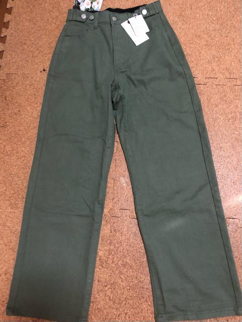 デニム カーキ 未使用 ウエスト64 < 女性ファッション デニム カーキ 未使用 ウエスト64 < 女性ファッションの