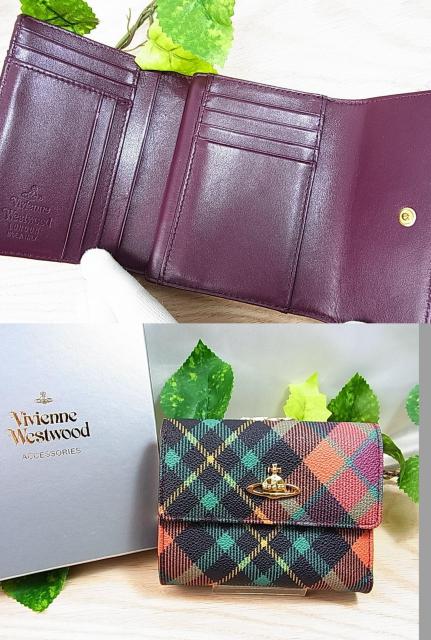 500円スタ【正規美品】ヴィヴィアンウエストウッド DERBY(ダービー) がま口 二つ折り財布 < ブランド 500円スタ【正規美品】ヴィヴィアンウエストウッド DERBY(ダービー) がま口 二つ折り財布 < ブランドの