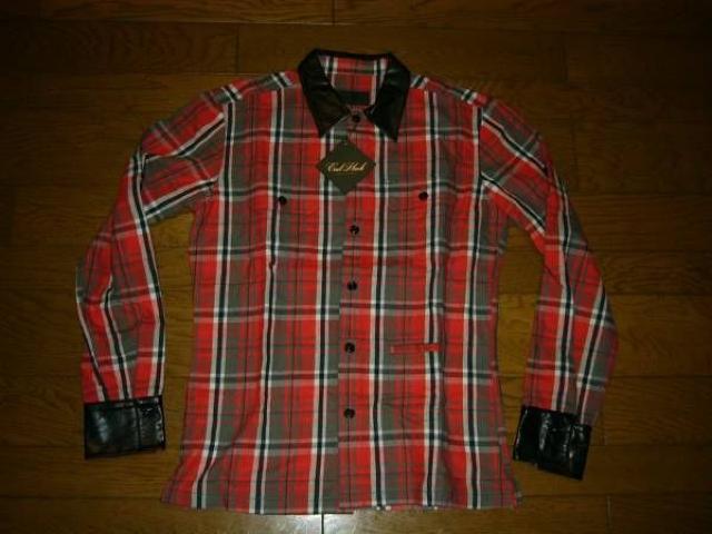 新品COALBLACKコールブラックレザー切替背ロゴチェックシャツM < 男性ファッション  新品COALBLACKコールブラックレザー切替背ロゴチェックシャツM < 男性ファッションの