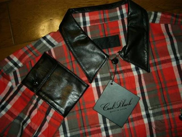 新品COALBLACKコールブラックレザー切替背ロゴチェックシャツM < 男性ファッション  新品COALBLACKコールブラックレザー切替背ロゴチェックシャツM < 男性ファッションの