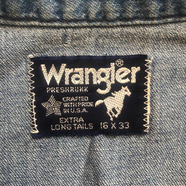 Wrangler O[ EGX^ Vc fj 80s I[h Be[W re[W  uh 