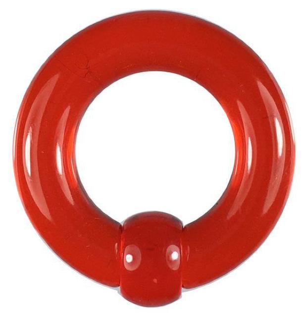 アクリルボディピアス キャプティブビーズリング レッド 0G 赤 シンプル 透明 耳 口 眉 軟骨 ヘリックス トラガス < 男性アクセサリー/時計  アクリルボディピアス キャプティブビーズリング レッド 0G 赤 シンプル 透明 耳 口 眉 軟骨 ヘリックス トラガス  < 男性アクセサリー/時計の