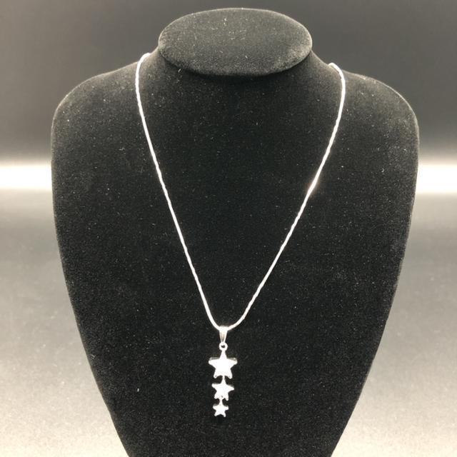 即決 925 シルバー スター ネックレス < 女性アクセサリー/時計  即決 925 シルバー スター ネックレス < 女性アクセサリー/時計の