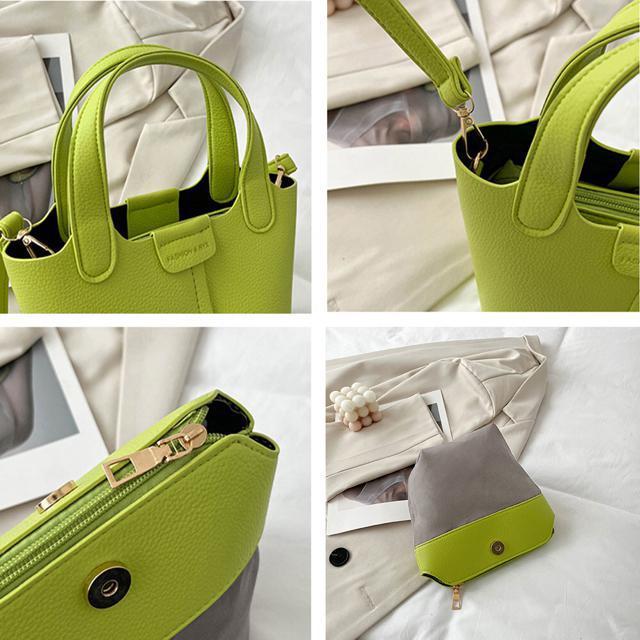 送料無料 新品 バケツ型 PUレザー ハンドバッグ 春夏 < 女性ファッション  送料無料 新品 バケツ型 PUレザー ハンドバッグ 春夏 < 女性ファッションの