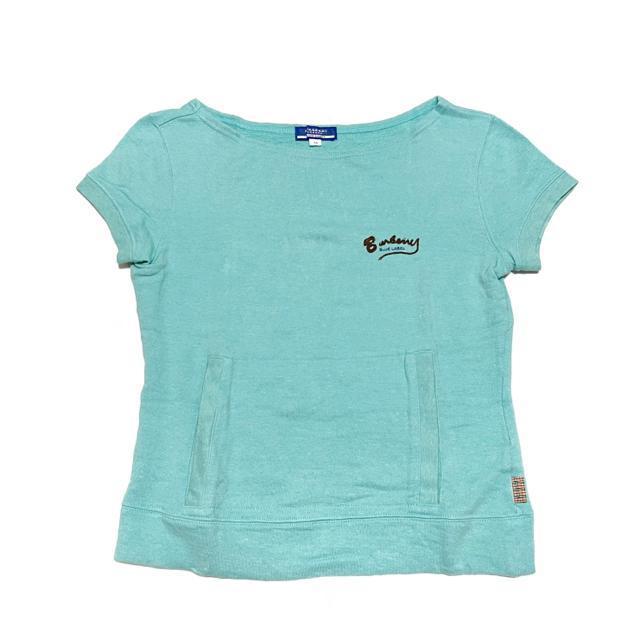 【美品】ショート丈 半袖プルオーバー/BURBERRY BLUE LABEL < 女性ファッション  【美品】ショート丈 半袖プルオーバー/BURBERRY BLUE LABEL < 女性ファッションの