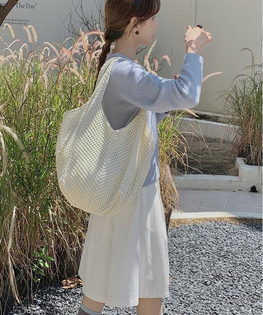 送料無料 新品 ニットバッグ トートバッグ レディース < 女性ファッション  送料無料 新品 ニットバッグ トートバッグ レディース < 女性ファッションの
