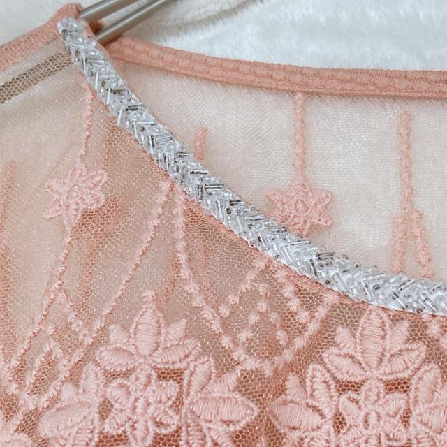 CECIL McBEE デコルテ チュールレース ラグラン 半袖 トップス M N2m < ブランド CECIL McBEE デコルテ チュールレース ラグラン 半袖 トップス M N2m < ブランドの