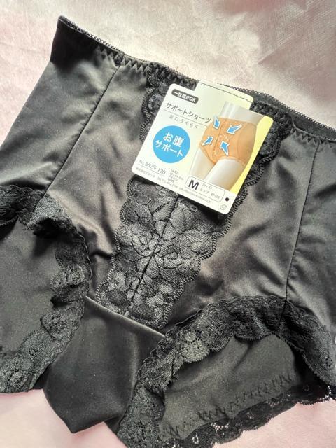 Mサイズ!光沢感あるツルサラっと素材一枚ばきOK!パワーネットで!お腹サポート足口らくらく!エレガント!ガードルショーツ!No.黒 < 女性ファッション Mサイズ!光沢感あるツルサラっと素材一枚ばきOK!パワーネットで!お腹サポート足口らくらく!エレガント!ガードルショーツ!No.黒 < 女性ファッションの