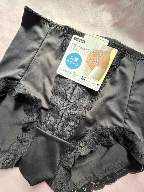 Mサイズ!光沢感あるツルサラっと素材一枚ばきOK!パワーネットで!お腹サポート足口らくらく!エレガント!ガードルショーツ!No.黒 < 女性ファッション Mサイズ!光沢感あるツルサラっと素材一枚ばきOK!パワーネットで!お腹サポート足口らくらく!エレガント!ガードルショーツ!No.黒 < 女性ファッションの